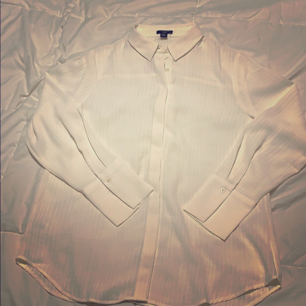 NWT Ann Taylor Factory Ivory blouse medium petite